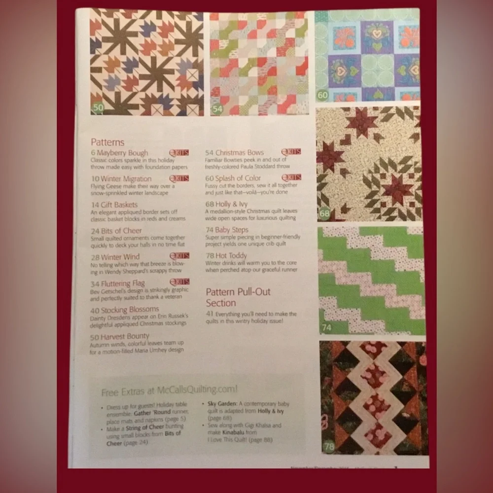 Holiday Quilt Magazine with 14 Festive Projects. Best ever Holiday Patterns. NEW